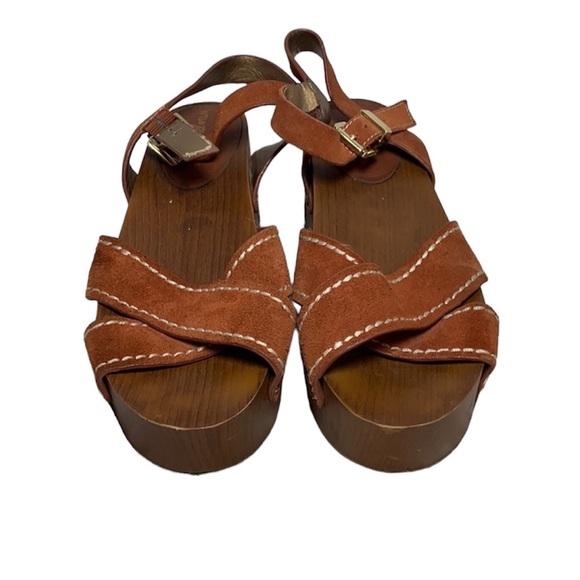 Sam Edelman Brylee Rust Suede Platform Size 11. - Picture 6 of 6